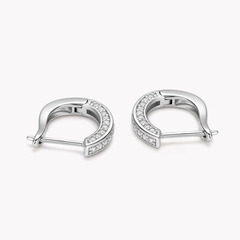 Louily Moissanite Fashion Design Stud Earrings