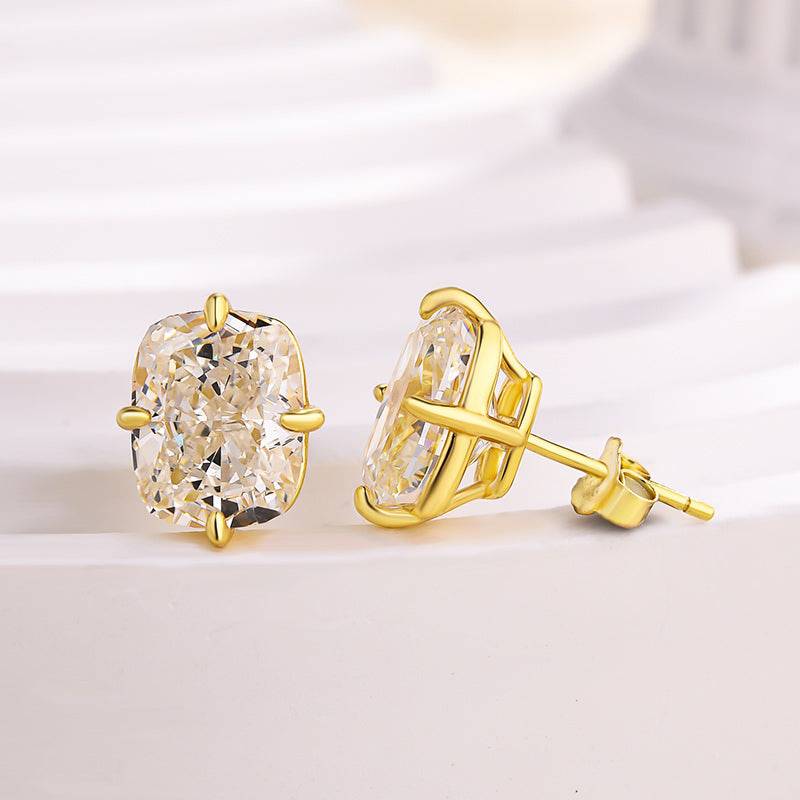 Louily Vintage Cushion Cut Women's Stud Earrings