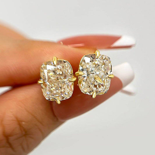 Louily Vintage Cushion Cut Women's Stud Earrings